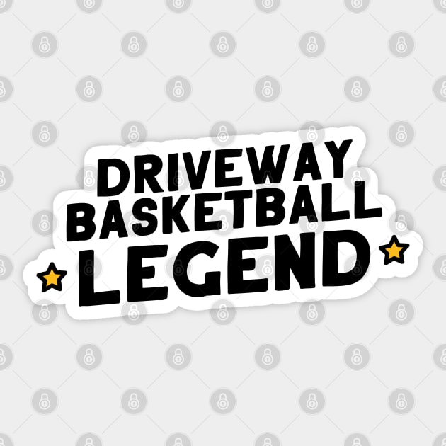 Driveway Basketball Legend Sticker by artnessbyjustinbrown